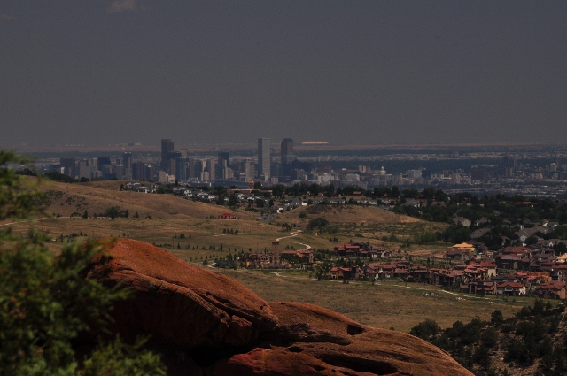 Denver skyline from the amphitheatre
